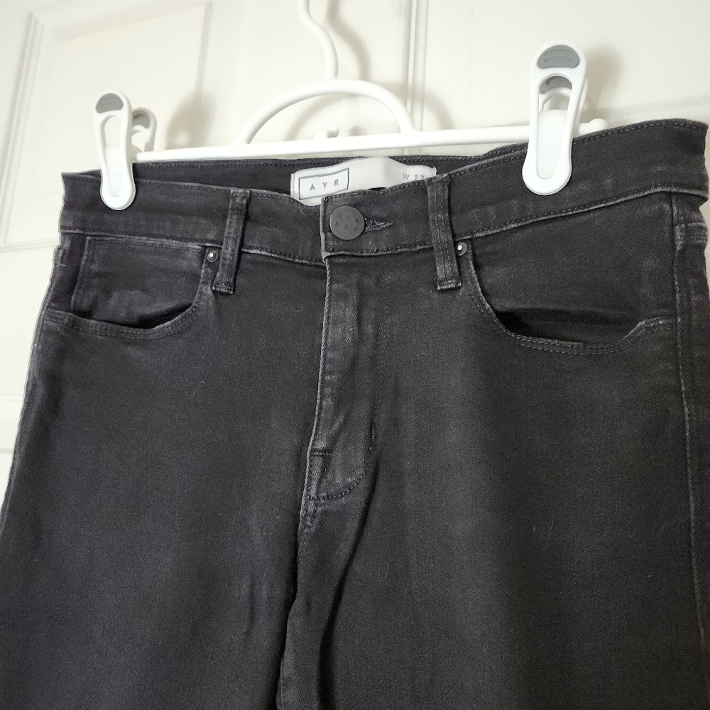 AYR Women's skinny 13942-BK247 faded black wash lightweight Stretch jeans 27 - Picture 12 of 16